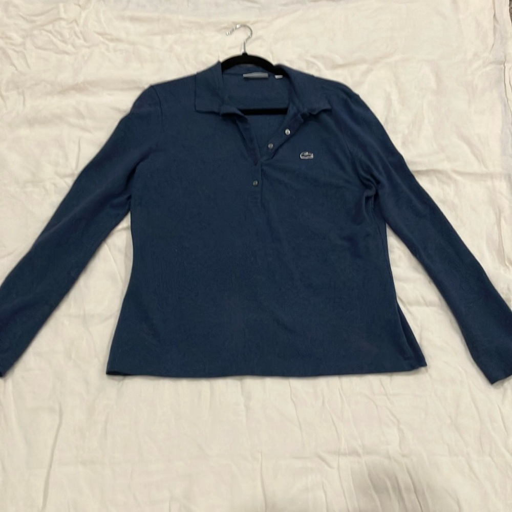 Blue long sleeve Lacoste